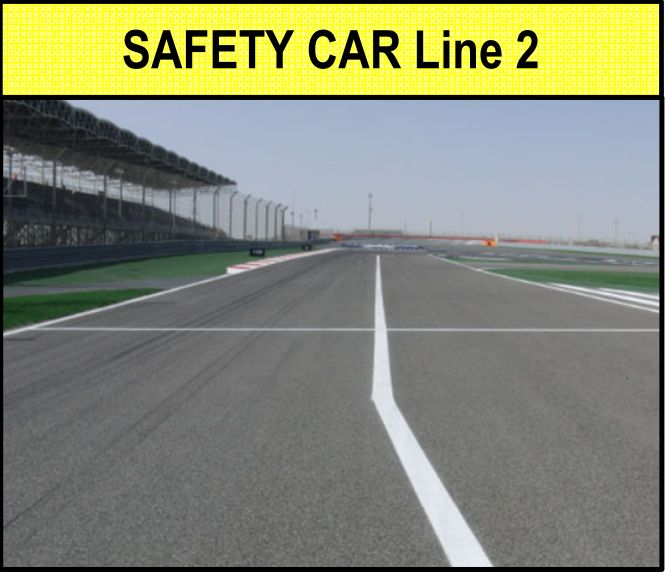 Ripartenza - Safety Car Line 2 at the Bahrain International Circuit. © Race Director's Notes, Version 3, Bahrain GP 2020.