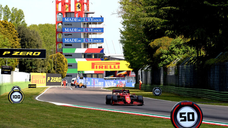 Leclerc Ferrari Imola GP Emilia Romagna 2021