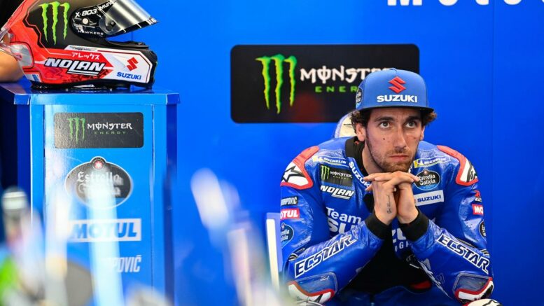 Alex Rins Box Suzuki MotoGP 2022