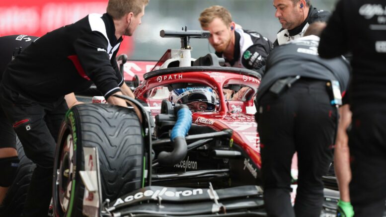 Bottas Alfa Romeo FP1 GP Gran Bretagna 2022